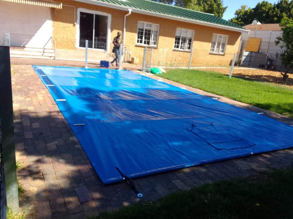 Canvas Cover over a Pool