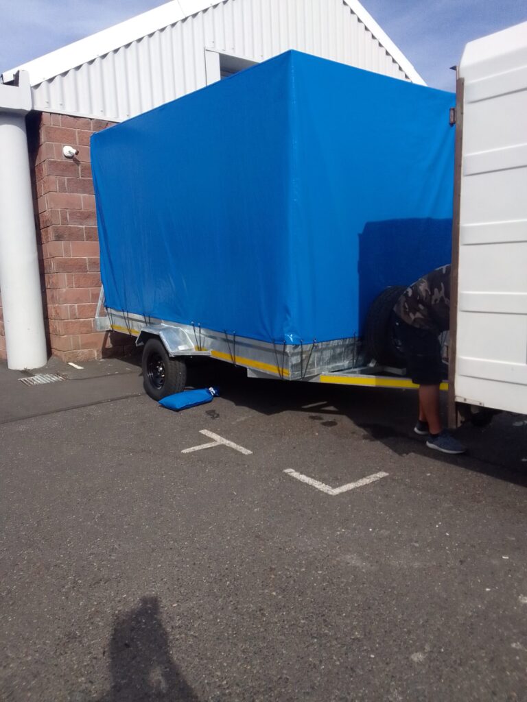 Canvas Cover Over Trailer